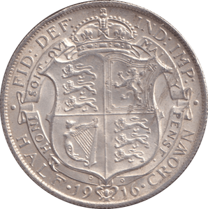 1916 HALFCROWN ( GVF ) - HALFCROWN - Cambridgeshire Coins