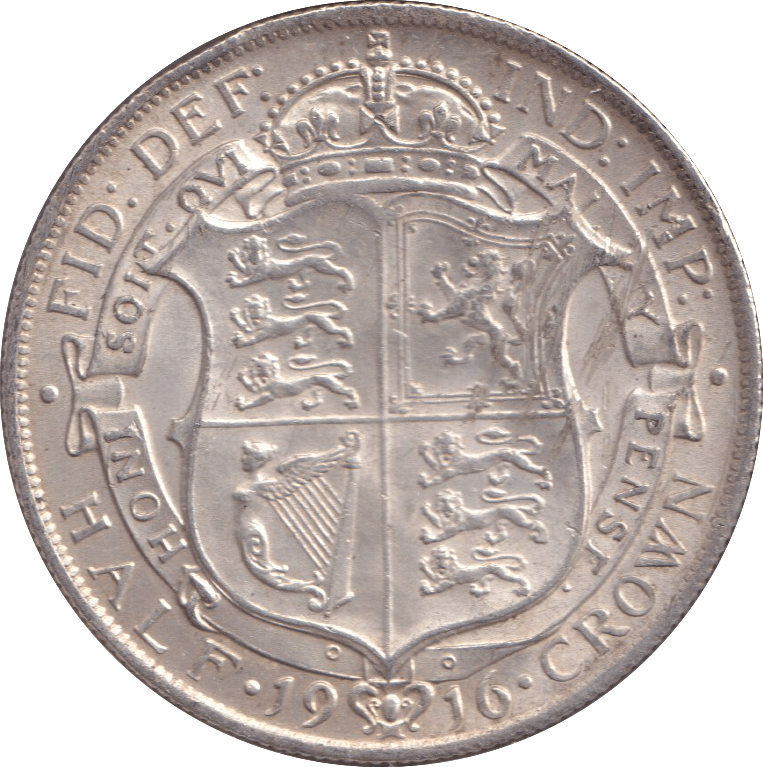 1916 HALFCROWN ( GVF ) - HALFCROWN - Cambridgeshire Coins