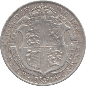 1916 HALFCROWN ( GVF ) - HALFCROWN - Cambridgeshire Coins
