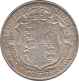 1916 HALFCROWN ( GVF ) - Halfcrown - Cambridgeshire Coins