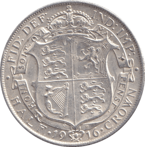1916 HALFCROWN ( GVF ) - HALFCROWN - Cambridgeshire Coins