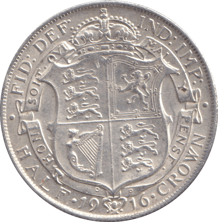 1916 HALFCROWN ( GVF ) - HALFCROWN - Cambridgeshire Coins