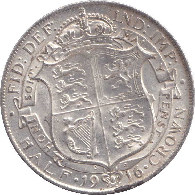 1916 HALFCROWN ( UNC ) 11 - HALFCROWN - Cambridgeshire Coins
