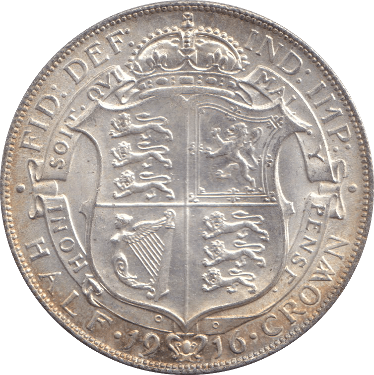 1916 HALFCROWN ( UNC ) 14 - HALFCROWN - Cambridgeshire Coins