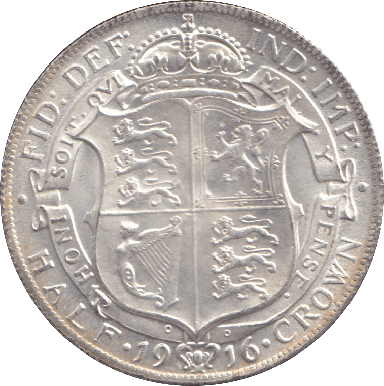 1916 HALFCROWN ( UNC ) 1 - HALFCROWN - Cambridgeshire Coins