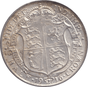 1916 HALFCROWN ( UNC ) 2 - HALFCROWN - Cambridgeshire Coins