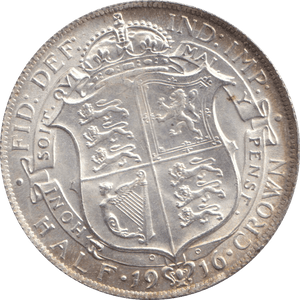 1916 HALFCROWN ( UNC ) B - HALFCROWN - Cambridgeshire Coins