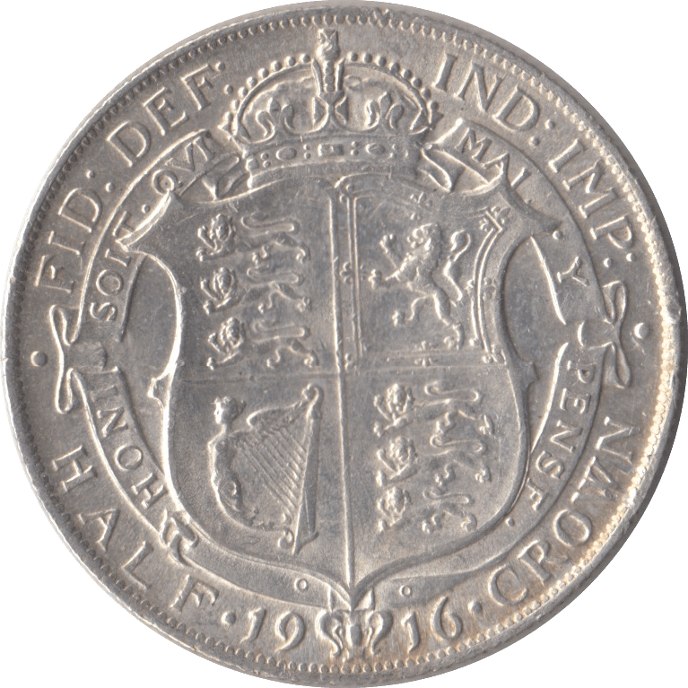 1916 HALFCROWN ( UNC ) - HALFCROWN - Cambridgeshire Coins