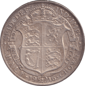 1916 HALFCROWN ( VF ) - HALFCROWN - Cambridgeshire Coins