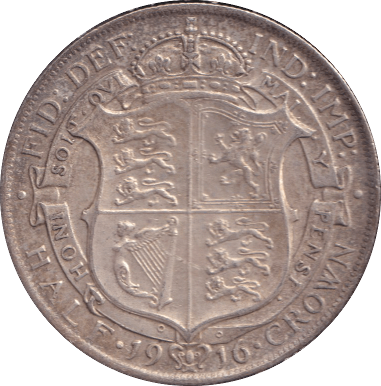 1916 HALFCROWN ( VF ) - HALFCROWN - Cambridgeshire Coins