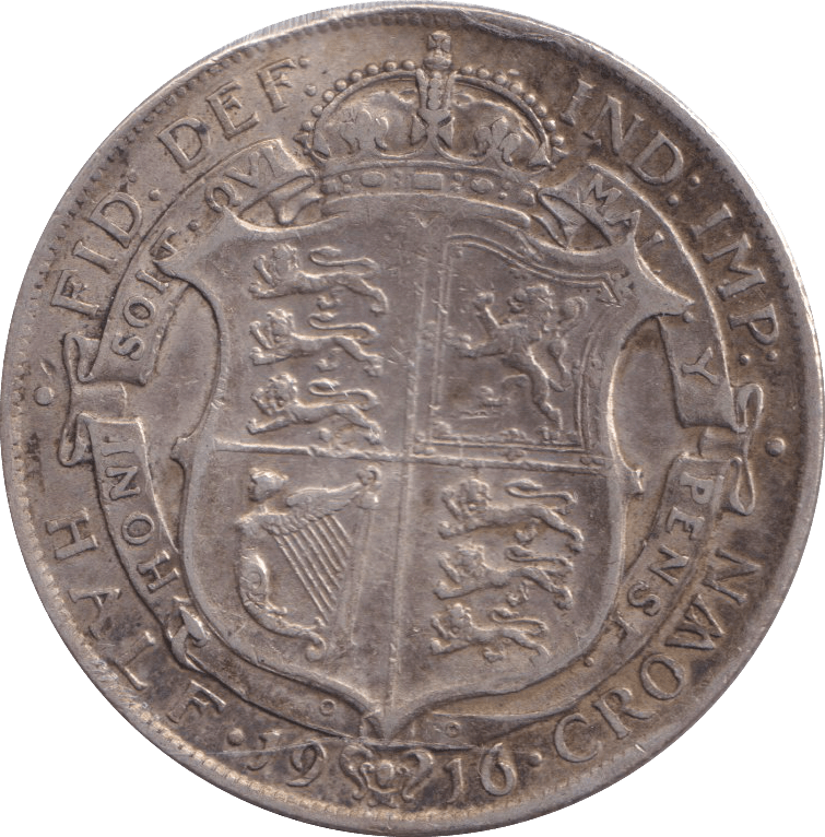 1916 HALFCROWN ( VF ) - HALFCROWN - Cambridgeshire Coins