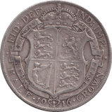 1916 HALFCROWN ( VF ) - HALFCROWN - Cambridgeshire Coins