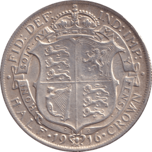 1916 HALFCROWN ( VF ) - HALFCROWN - Cambridgeshire Coins