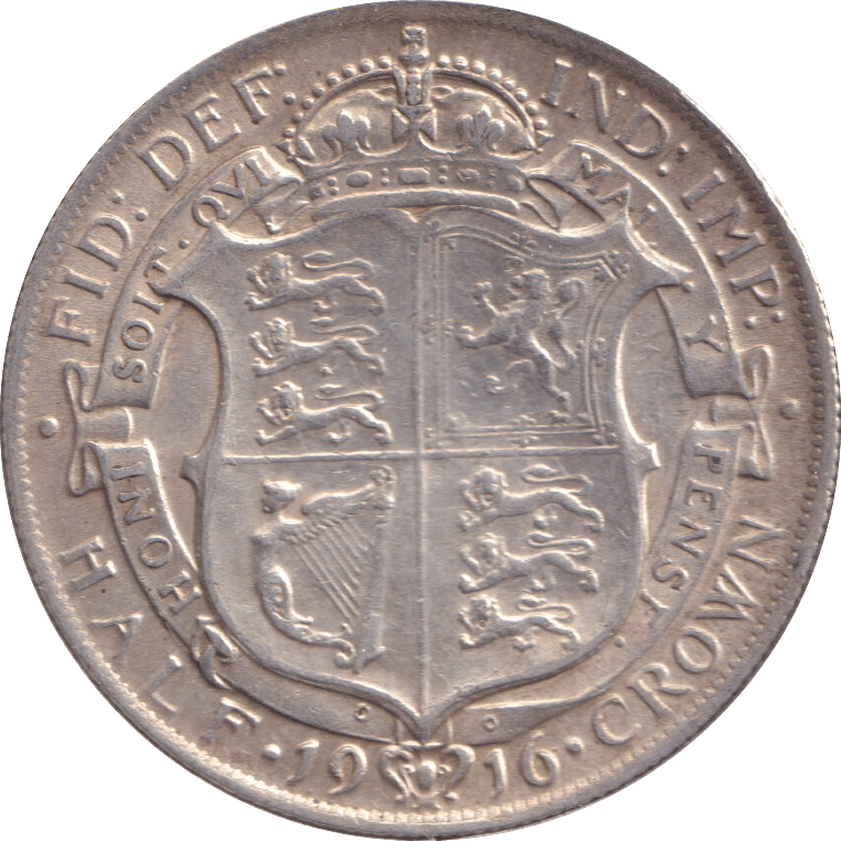 1916 HALFCROWN ( VF ) - HALFCROWN - Cambridgeshire Coins