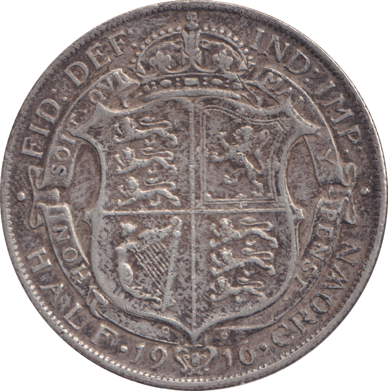 1916 HALFCROWN ( VF ) - Halfcrown - Cambridgeshire Coins
