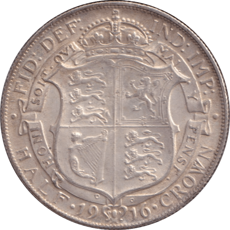 1916 HALFCROWN ( VF ) - HALFCROWN - Cambridgeshire Coins