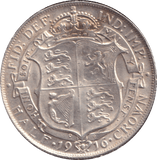 1916 HALFCROWN ( VF ) - HALFCROWN - Cambridgeshire Coins