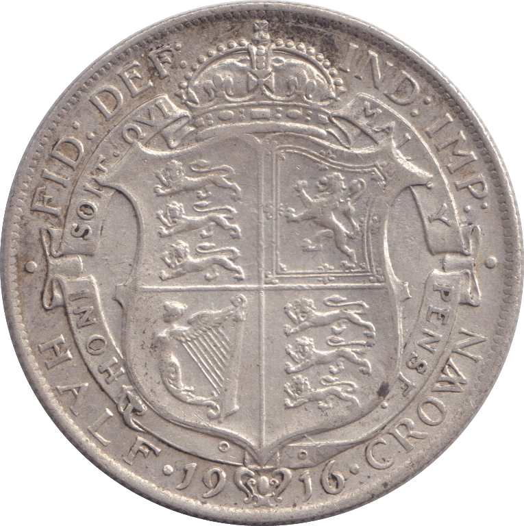 1916 HALFCROWN ( VF ) - HALFCROWN - Cambridgeshire Coins
