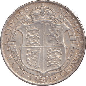 1916 HALFCROWN ( VF ) - WORLD COINS - Cambridgeshire Coins