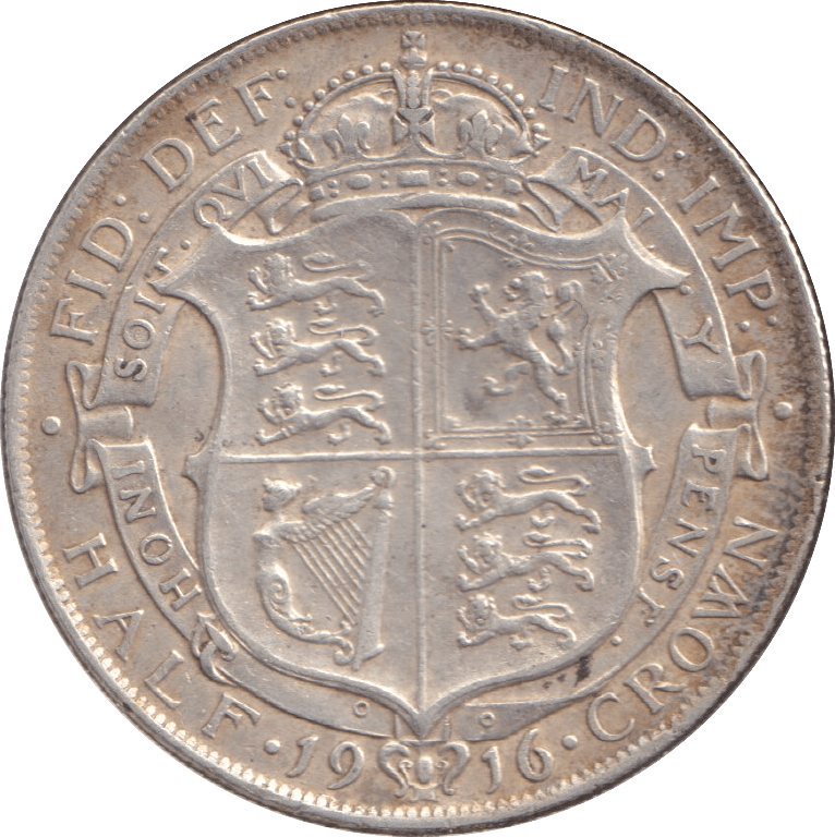 1916 HALFCROWN ( VF ) - WORLD COINS - Cambridgeshire Coins