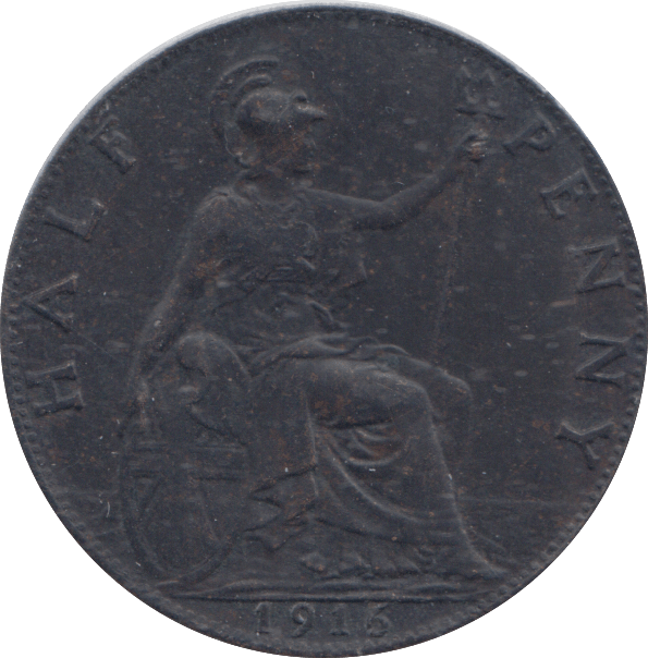 1916 HALFPENNY ( EF ) - HALFPENNY - Cambridgeshire Coins