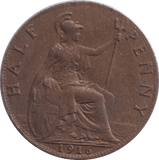 1916 HALFPENNY ( UNC ) - WORLD COINS - Cambridgeshire Coins
