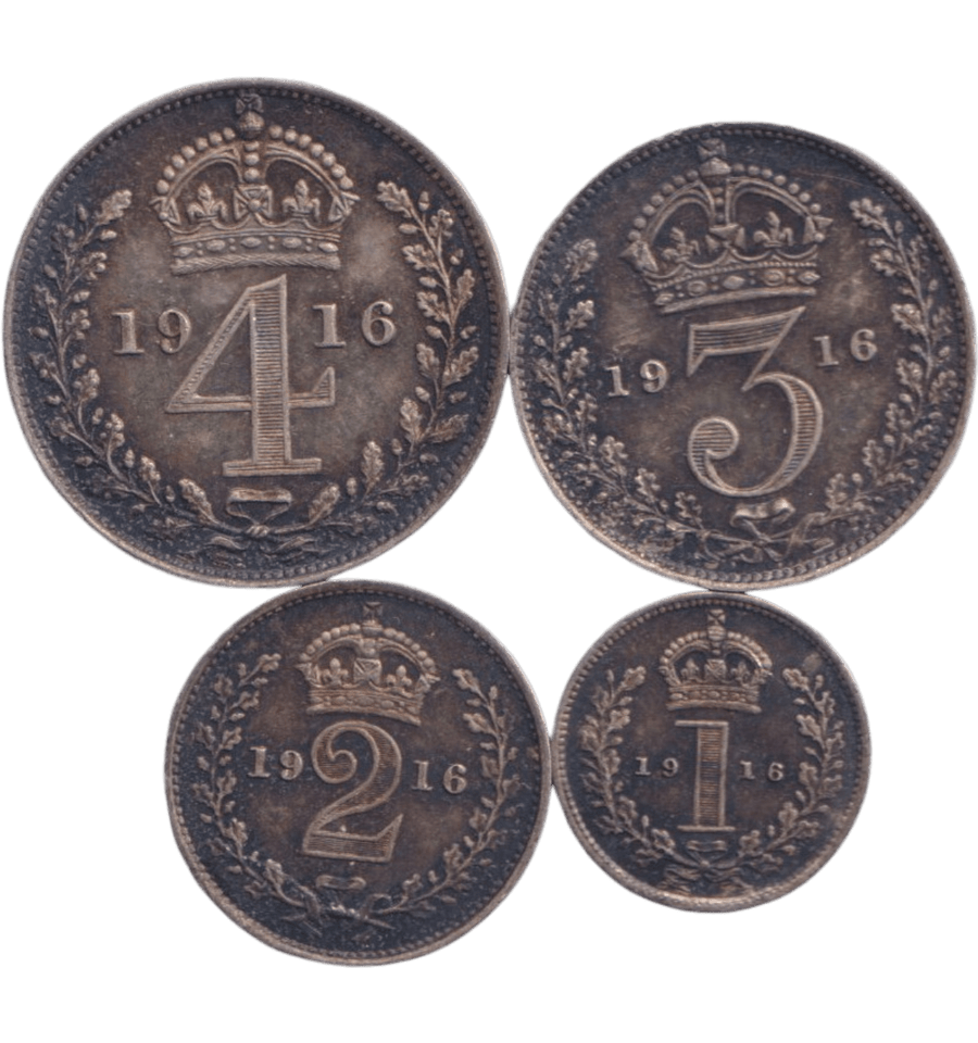 1916 MAUNDY SET ( UNC ) - Maundy Set - Cambridgeshire Coins