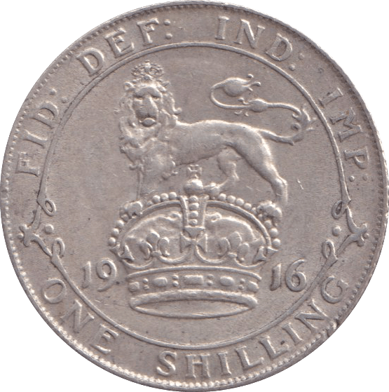 1916 ONE SHILLING ( VF ) - SHILLING - Cambridgeshire Coins