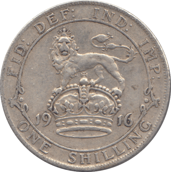 1916 ONE SHILLING ( VF ) - SHILLING - Cambridgeshire Coins