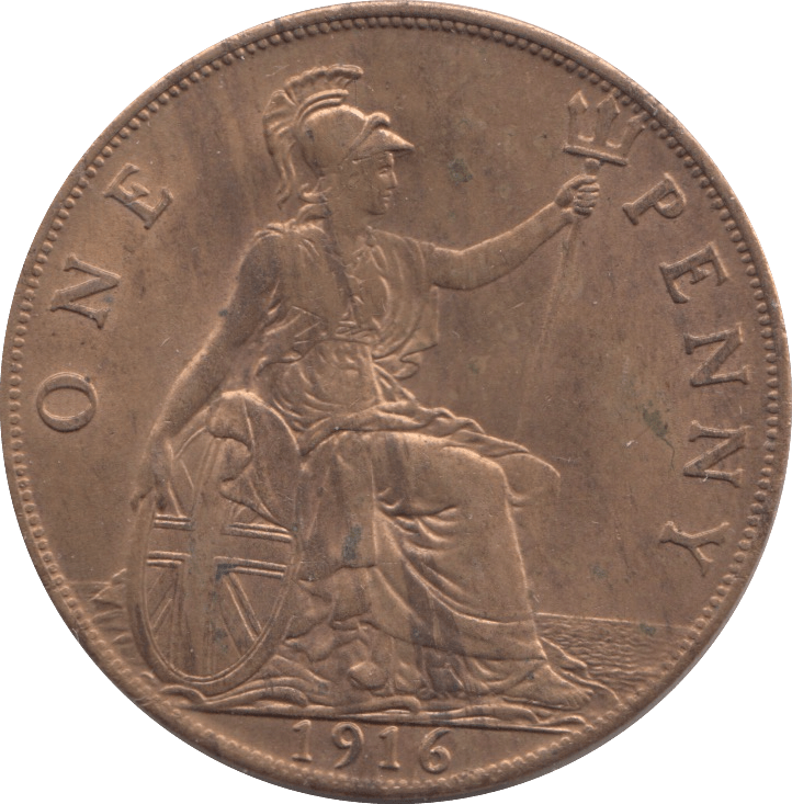 1916 PENNY BRITANNIA ( UNC ) - PENNY - Cambridgeshire Coins