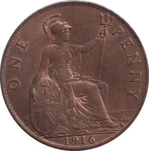 1916 PENNY ( EF ) - PENNY - Cambridgeshire Coins