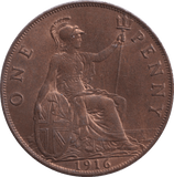 1916 PENNY ( EF ) - PENNY - Cambridgeshire Coins