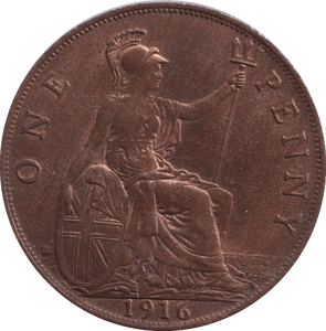 1916 PENNY ( EF ) - PENNY - Cambridgeshire Coins