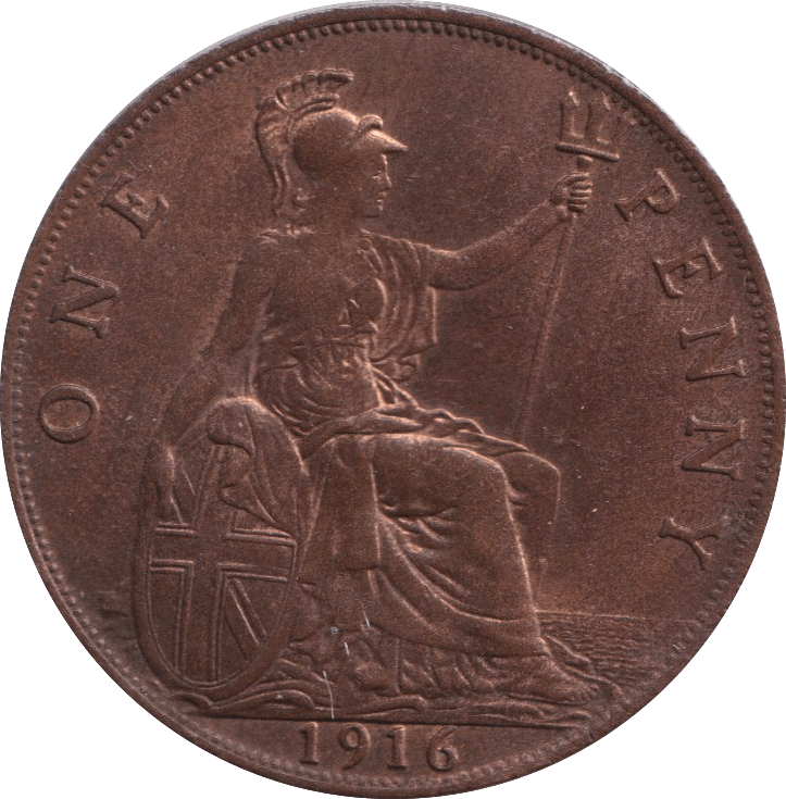 1916 PENNY ( EF ) - PENNY - Cambridgeshire Coins