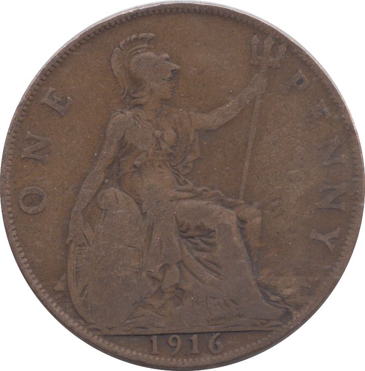 1916 PENNY ( FINE ) - PENNY - Cambridgeshire Coins