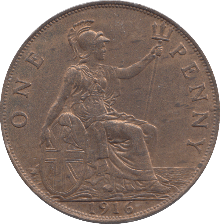1916 PENNY ( UNC ) - PENNY - Cambridgeshire Coins