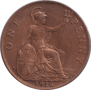 1916 PENNY ( UNC ) - PENNY - Cambridgeshire Coins