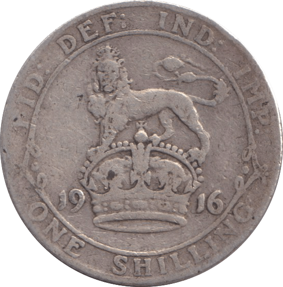 1916 SHILLING ( FAIR ) - SHILLING - Cambridgeshire Coins