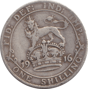 1916 SHILLING ( FINE ) - SHILLING - Cambridgeshire Coins