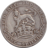 1916 SHILLING ( FINE ) - SHILLING - Cambridgeshire Coins