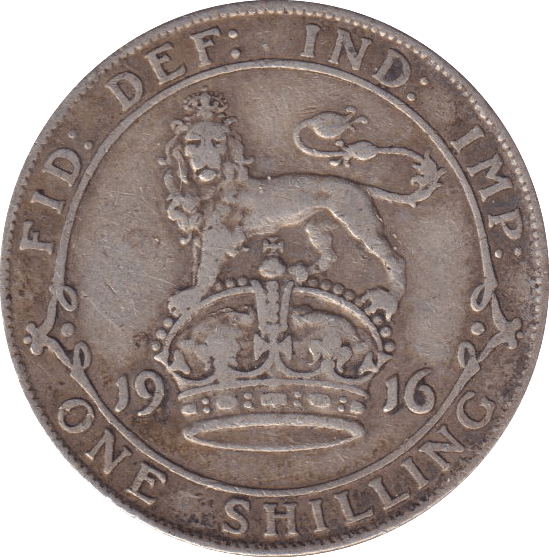 1916 SHILLING (FINE) - SHILLING - Cambridgeshire Coins