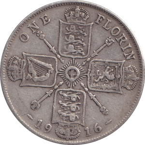 1916 SHILLING ( GF ) - SHILLING - Cambridgeshire Coins