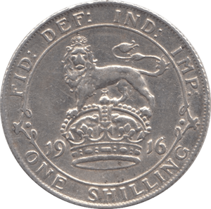 1916 SHILLING ( GVF ) - SHILLING - Cambridgeshire Coins