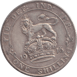 1916 SHILLING ( GVF ) - SHILLING - Cambridgeshire Coins