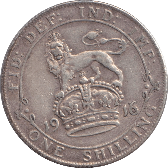 1916 SHILLING ( GVF ) - SHILLING - Cambridgeshire Coins