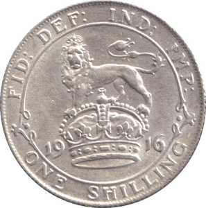 1916 SHILLING ( GVF ) - SHILLING - Cambridgeshire Coins