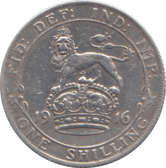 1916 SHILLING ( GVF ) - SHILLING - Cambridgeshire Coins