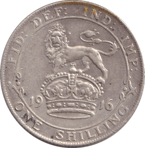 1916 SHILLING ( GVF ) - SHILLING - Cambridgeshire Coins
