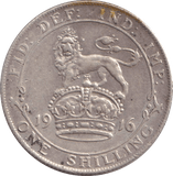 1916 SHILLING ( GVF ) - SHILLING - Cambridgeshire Coins