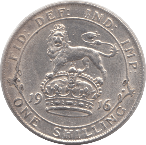 1916 SHILLING ( GVF ) - SHILLING - Cambridgeshire Coins
